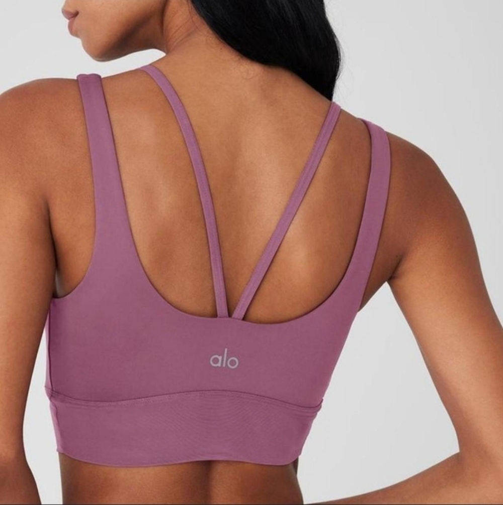 Alo Airlift Double Trouble Bra Limited Edition - Sold Out: Mulberry Color - Picture 2 of 4